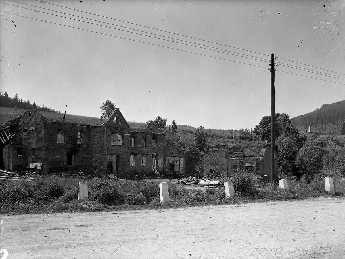 Javoříčko krátce po vypálení v květnu 1945, snímek 18